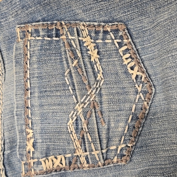 BKE Women's Straight Leg Jeans - Dark Blue - Picture 15 of 16